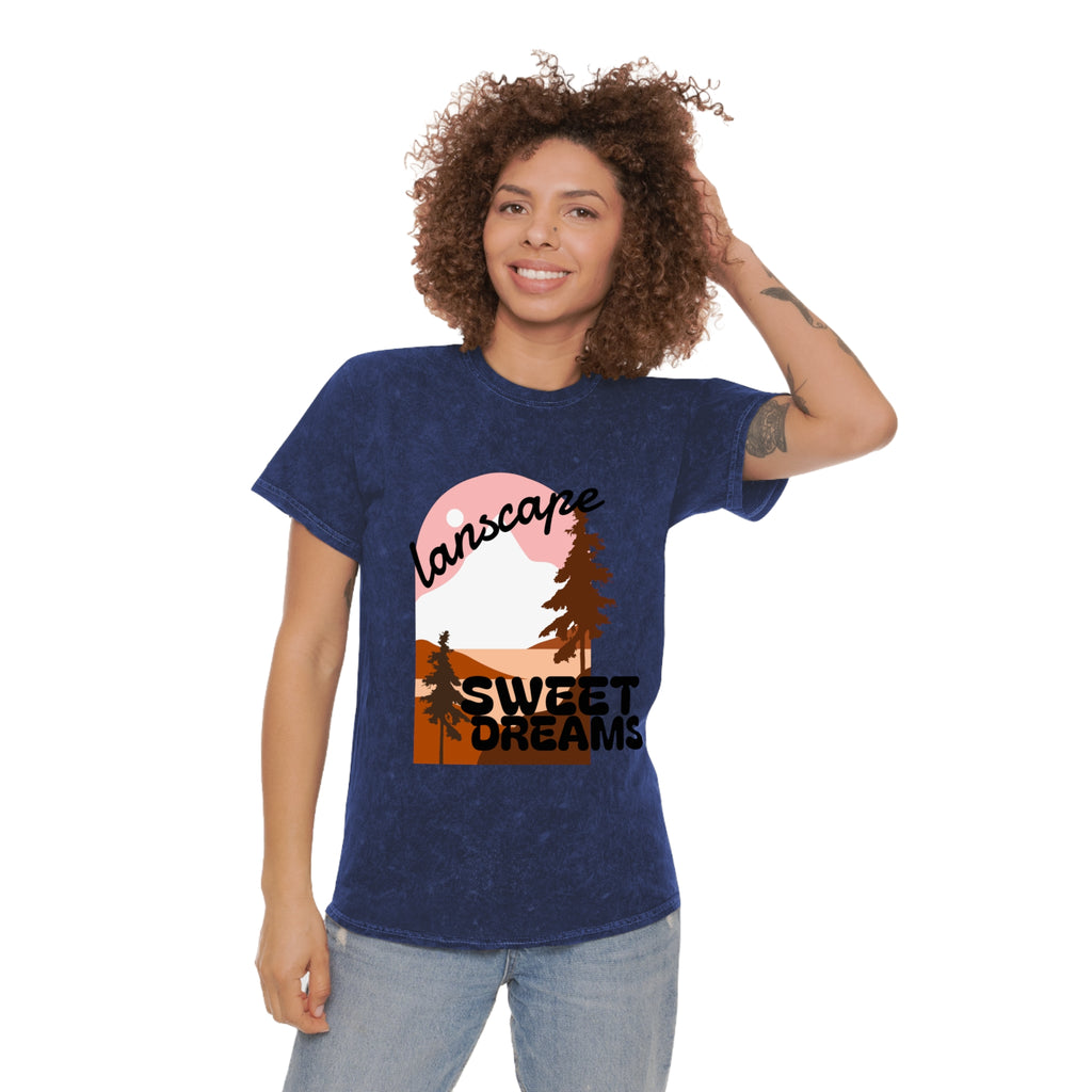 Chill Vibes Mineral Wash T-Shirt, Soft Casual Tee, Boho Graphic Shirt, Sweet Dreams Shirt, Beach Vibe Top