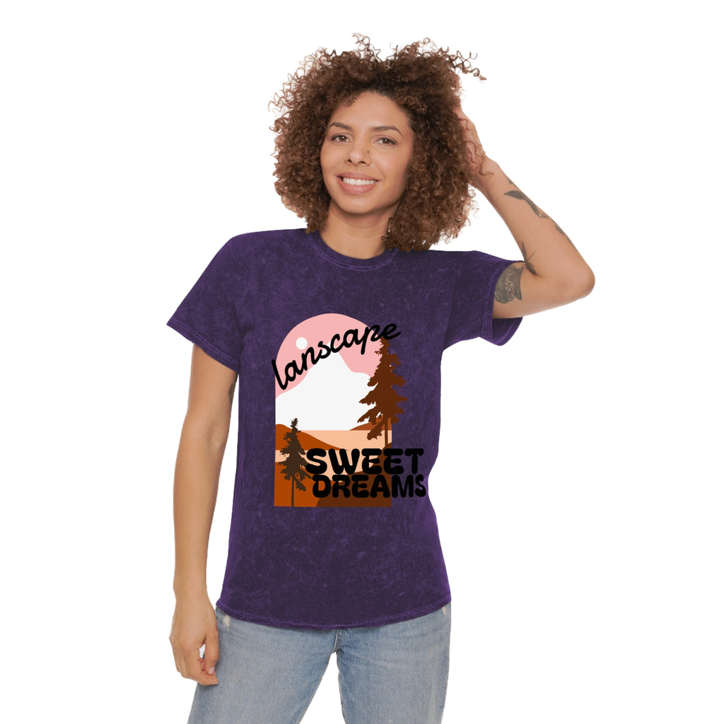 Chill Vibes Mineral Wash T-Shirt, Soft Casual Tee, Boho Graphic Shirt, Sweet Dreams Shirt, Beach Vibe Top